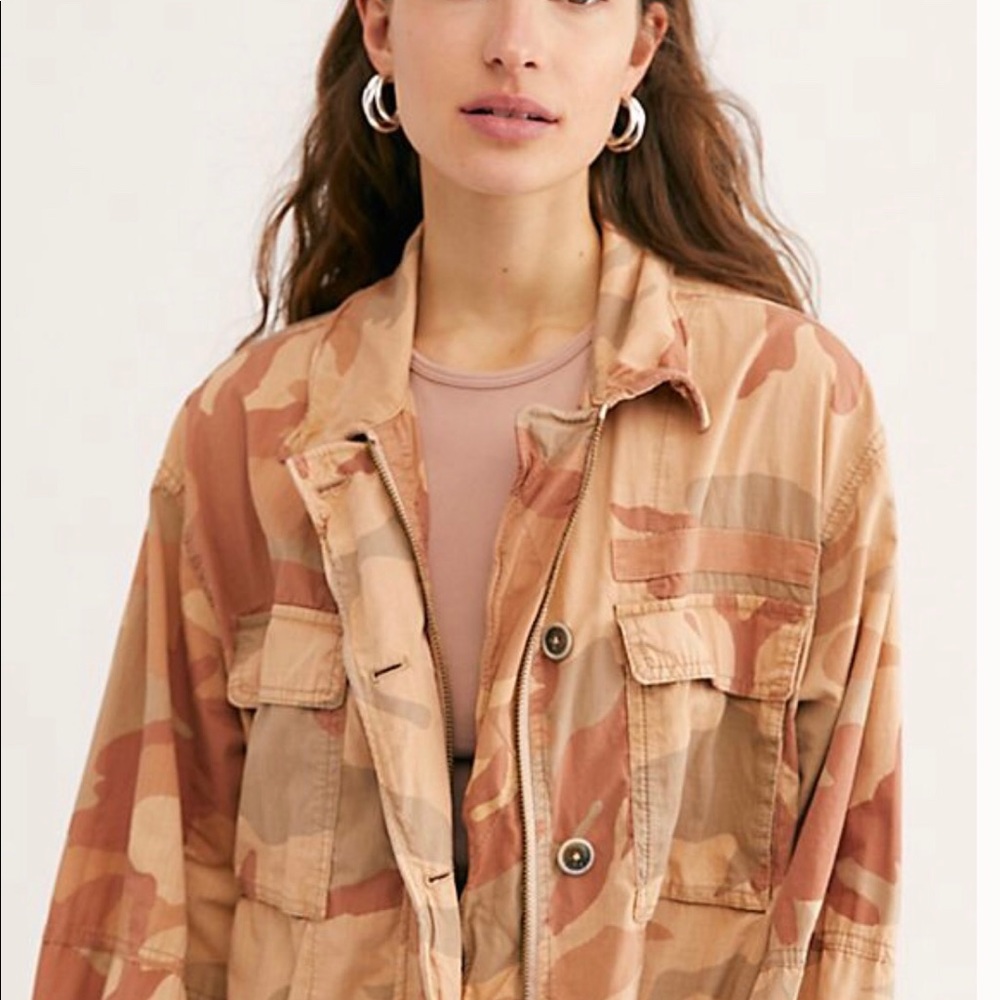 FREE PEOPLE Lead The Way Camo Jacket - Picture 8 of 8
